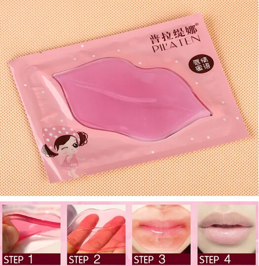 Mais novo PILATEN Cristal Colágeno Lip Mask 13g Mulheres Replenishment Lip Filme Lip cor anti rachaduras JJD1513