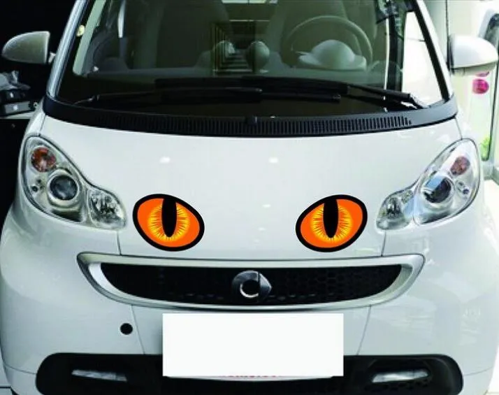 Reflektierende Katze Augen Auto Aufkleber Motor Rückspiegel Fenster Cover  Tür Aufkleber Von 4,29 €