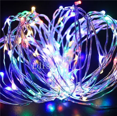 DC 12V Copper Wire LED String Fairy Light Chistmas Lights Lighting 5M 50 LEDS Warm White Multi-Color DHL Free Shipping