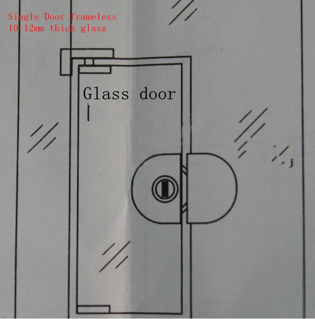 Cam Kapı Kilidi Merkezi Kilitleme Cam Kapı Highquality Paslanmaz Çelik Glass5440863