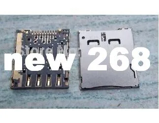 100pcs/lot new Sim Card Reader socket slot for samsung Galaxy S4 zoom C101 I8730 / for asus FonePad K004 / me371mg