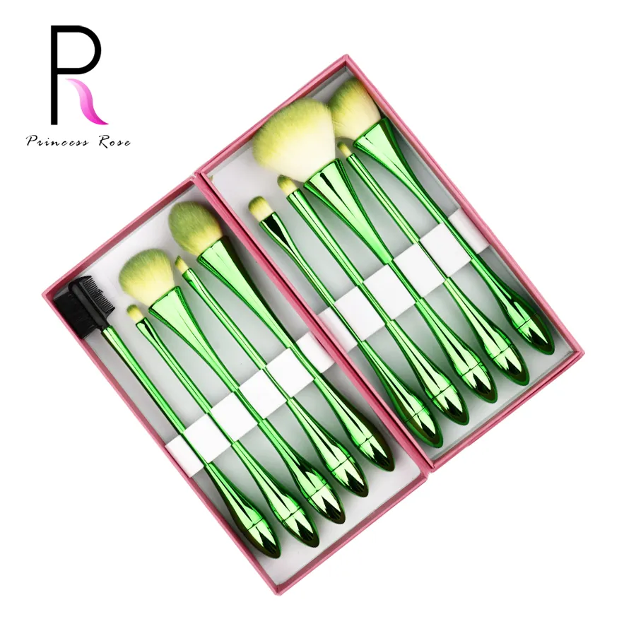 Princess Rose Professional 10pcs Make Up Pennelli trucco Set Gocce d'acqua Vita piccola Pincel Maquiagem Pinceis Kit Brochas