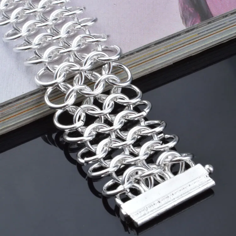 with tracking number Top Sale 925 Silver Bracelet Loopy Bracelet Silver Jewelry cheap 1781