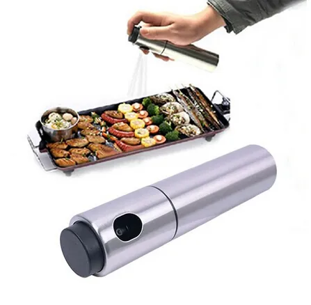 Fashion Hot Kitchen Stainless Steel Olive Mist Spray Pump Bottle Oil Sprayer Pot Cook Tool