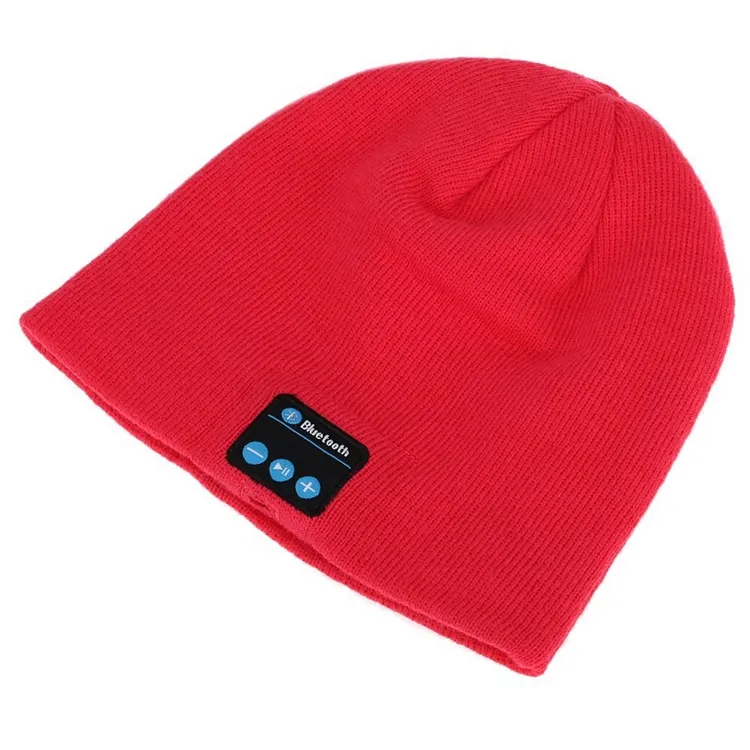 NOUVEAU Soft Warm Beanie Bluetooth Musique Chapeau Cap avec Casque Stéréo Casque Haut-Parleur Sans Fil Mic Mains Libres pour Hommes Femmes Cadeau V887