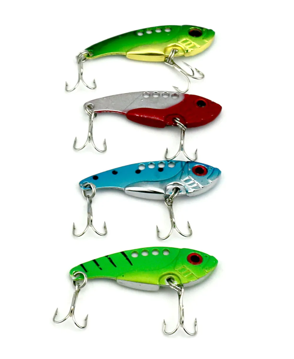 HENGJIA Fishing Lure Blade Lure Metal VIB Hard Bait Fresh Water Shallow Water Bass Walleye Crappie Minnow 11G Fishing Tackle VIB017