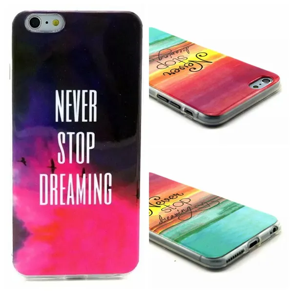 Dreamcatcher TPU suave caso de silicona para Iphone 6 6S 4,7 más 5,5 pluma Sun Bear corazón Elefante barco ancla amor sueño sueño cubierta de la piel