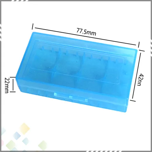 Tragbare 18650-Batterie-Aufbewahrungsbox, Kunststoff-Batteriegehäuse, Aufbewahrungsbehälter, Packung mit 2 x 18650 oder 4 x 18350 CR123A 16340-Batterien, DHL-frei