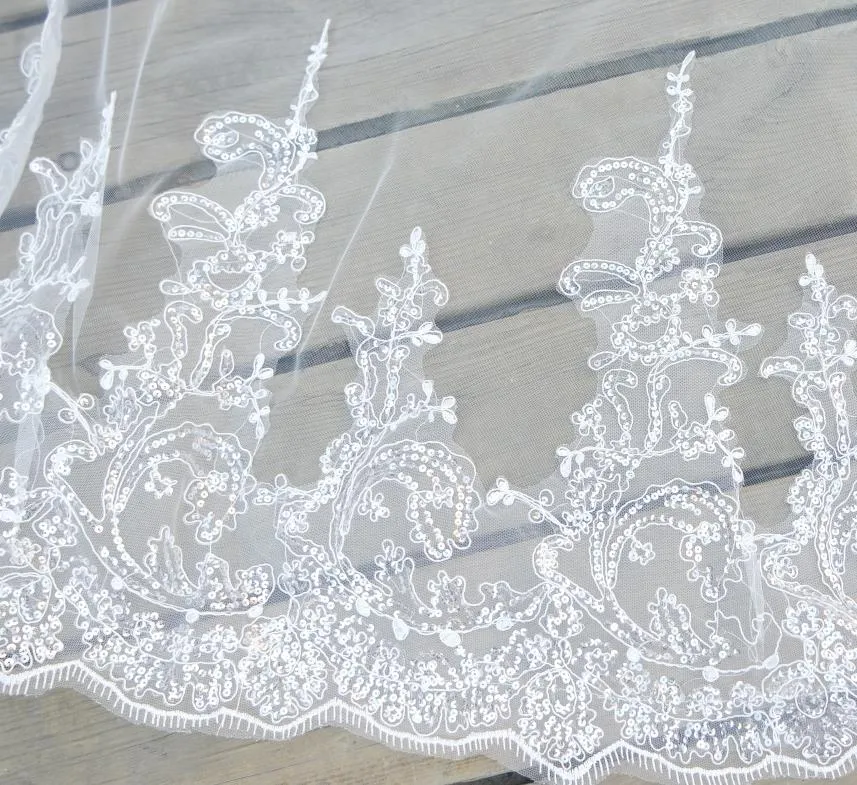 3m 4m Cathedral Wedding Veils Tw