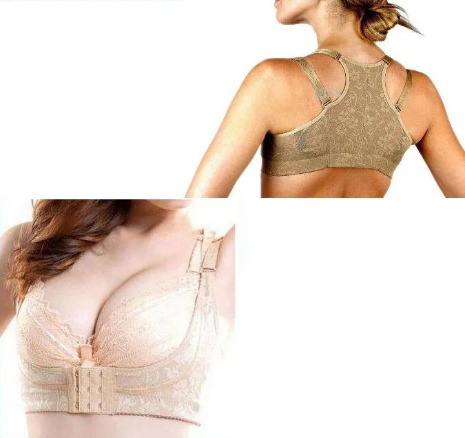 BRA Body Shaper Beige Dude Chic Shaper Push Up Breast Support Bodie Bomull Korsetter och Bustiers utan Retail Box