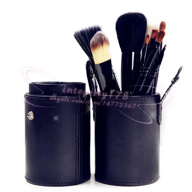 Pinceaux De Maquillage + Porte-gobelet Professionnel Pinceaux De Maquillage Ensemble Pinceaux Cosmétiques Avec Cylindre Porte-Gobelet / DHL gratuit