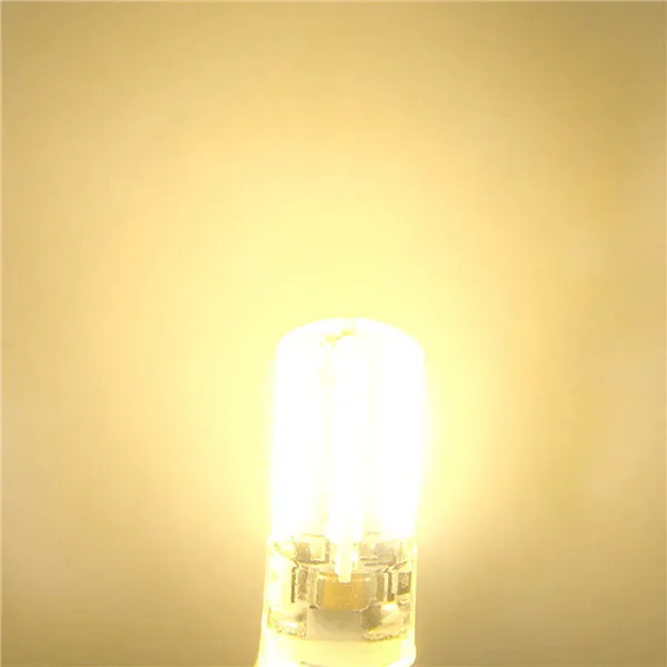Hot Sale G9 3W 80 LED 3014 SMD Crystal Silicone Corn Light Lamp Bulb ren vit varm vit 110 / 220V