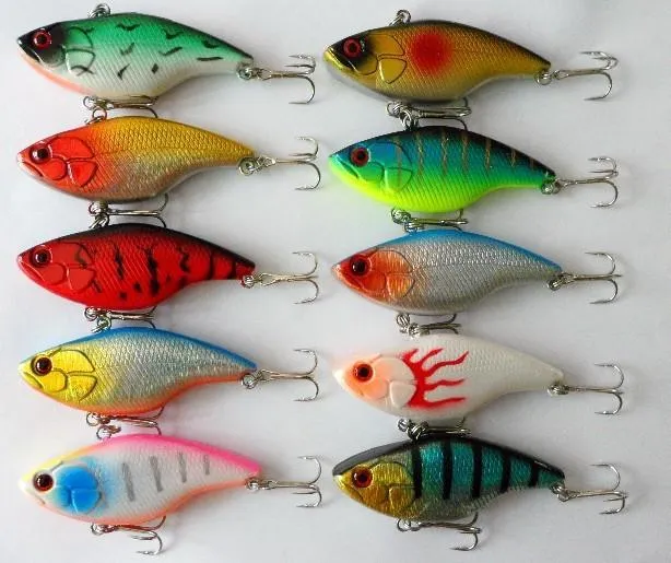 High Quanlity VIB Carppie fishing Lure 7.5CM /16G Luminous Minnow hard walleye bait fishing fly fishing Lures