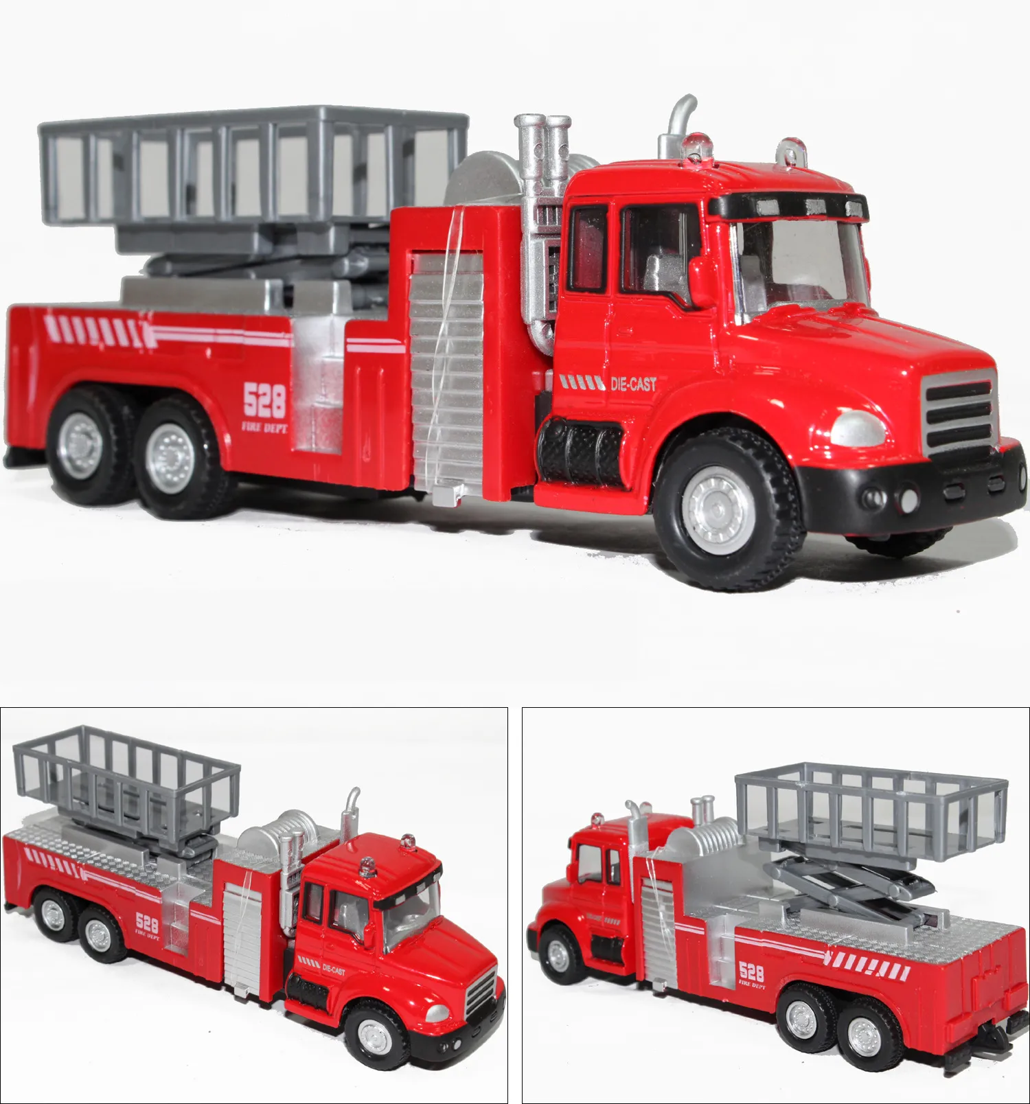 Model Truck Aluch Toy, Lotniczy Drabina Fire Ciężarówka Zabawka, Tankowiec, 5 różnych rodzajów, ze światłem na prezenty świąteczne dzieciaki, zbieranie