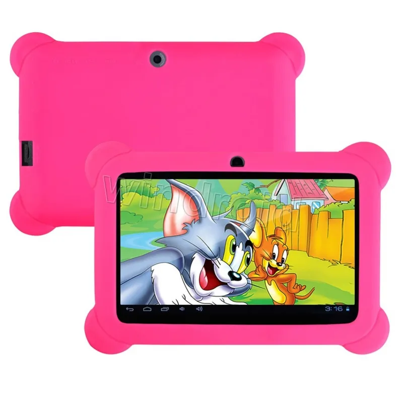 Multi-color Anti Dust Kids Child Soft Silicone Rubber Gel Case Cover For 7" 7 Inch Q88 A33 A23 Android Tablet pc MID 