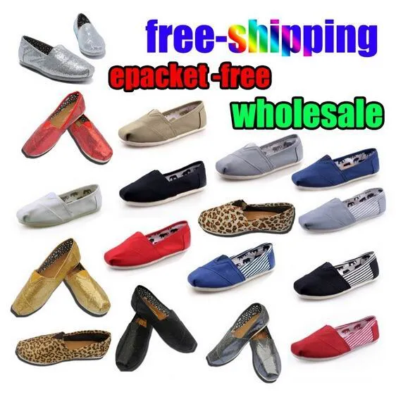 2021 Dorp Shipping Brand Men's Women's Casual Lona Solid Shoes, EVA Flat Pattern Stripes Lovers Glitter Shoes Sapatos de Lona Clássicos.