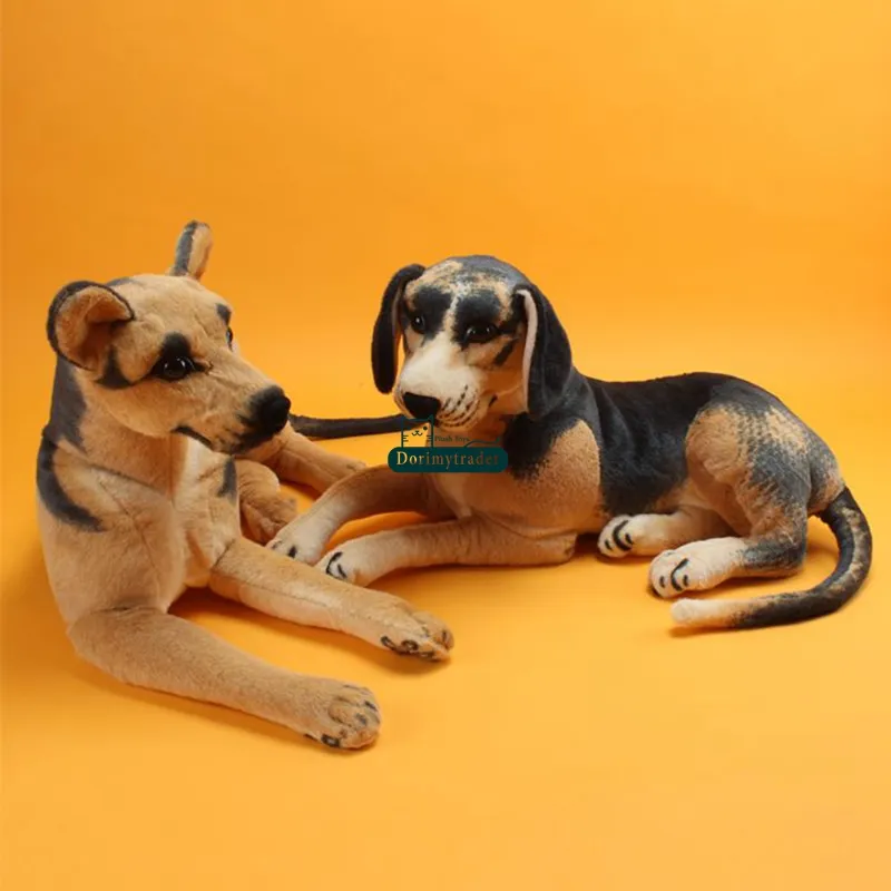 Dorimytrader pop realista animal perro pastor de peluche de juguete grande de peluche suave perros mascota muñeca Navidad niños regalo 27 pulgadas 68 cm DY61845