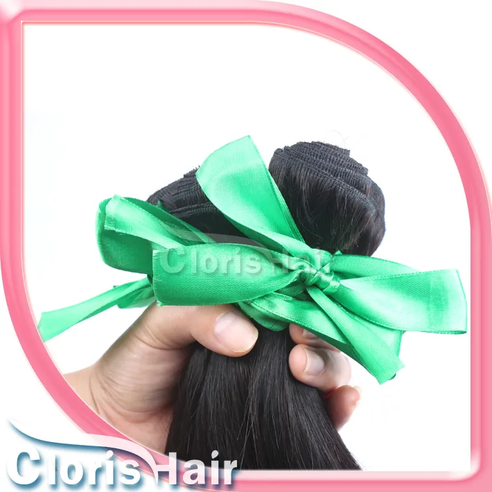 Populär 2 buntar Raw Virgin Indian Silky Straight Hair Weave Bundes Obehandlade Human Hair Extensions Deals Naturliga Hårväft kan färgas