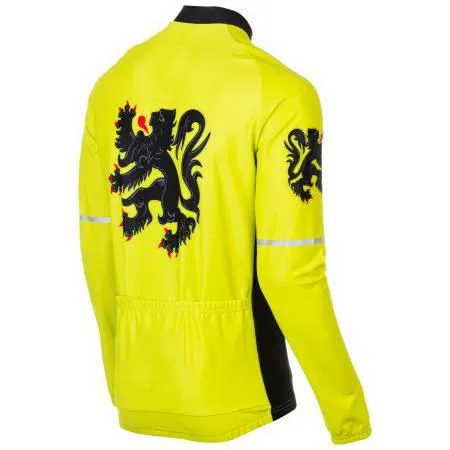 벨기에 프로 팀 사이클링 저지 긴 소매 Ciclismo Maillot Ctricota Ciclismo Para Hombre Larga Jersey MTB 의류 2019