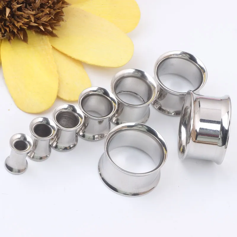 lot mix 416mm Whole stainless steel double flare ear tunnel plug gauges ear expander pierce4787142