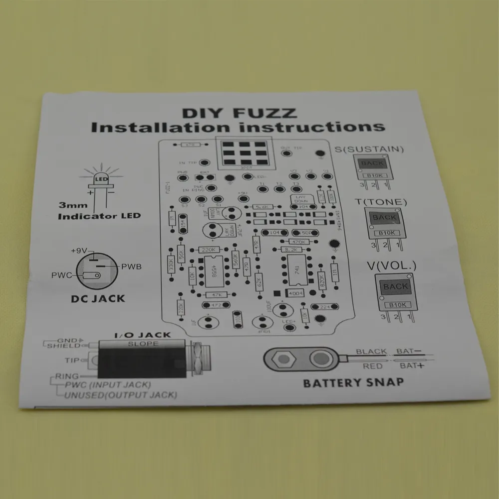 قم ببناء مجموعة صندوق دواسة الوجه DIY الخاصة بك @ DIY FUZZ PEDAL BOX