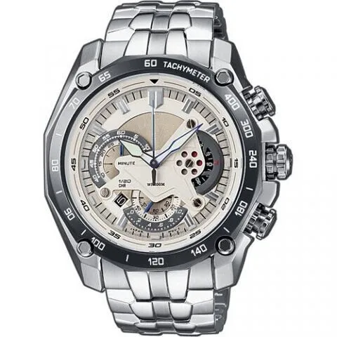 新しいファッション高品質メンズクォーツクロノグラフ腕時計オスステライススチールウォッチ+ボックスCA01