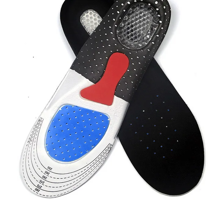 Feet Care 1 Par 3D Premium Kvinnor Män Bekväma Skor Orthotiska Insoles Infogar Hög Arch Support Pad / # 3989