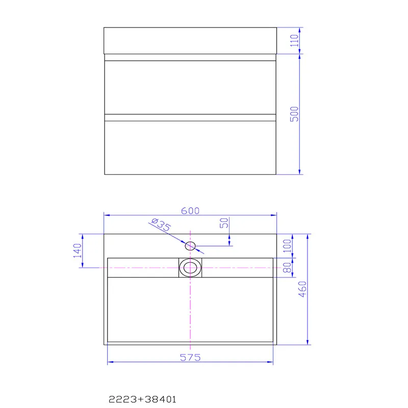 1800 mm Mobili da bagno Vanity Stradio Vanity Strump Surface Blum Cassetto del blum Wall Stara mobili appeso 2226