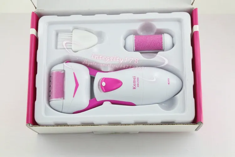 Kemei Electric Callus Remover Scrubber Micro Pedicure Exfoliating Narzędzie Plik Narzędzie Bateryjnie Naprawa Gładki pęknięty