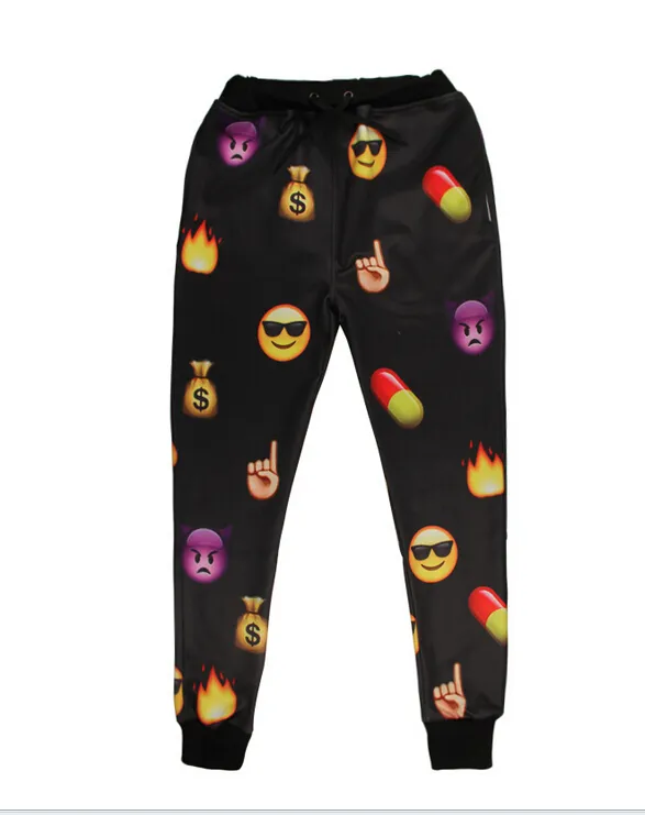 Emoji Joggers Men Emoji Pants Couple Sport Sweatpants Swag Hip Hop