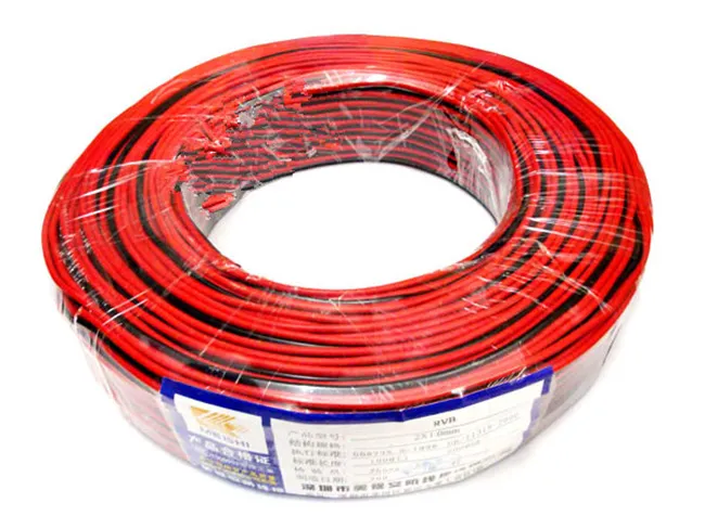 Ücretsiz Kargo 22 AWG 600M Yeni 2-Pin Uzatma Tel Kablo Için 3528 5050 Tek Renk LED Şerit 2 pins kablo tel 600 M / grup!