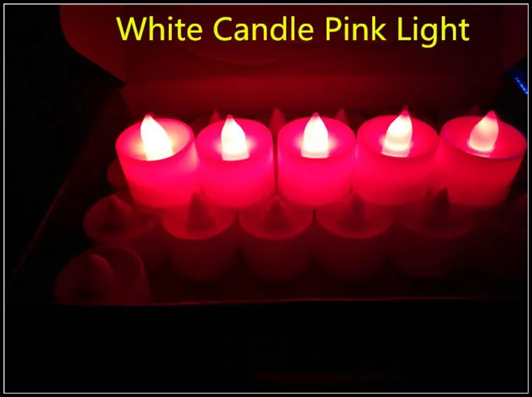 3.5 * 4,5 cm LED Tealight Tea Candles Bezpłomne światło Baterii Operowane Wedding Birthday Party Christmas Decoration J082002 #
