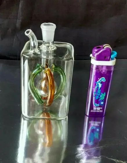 Partihandel Gratis frakt ----- 2015 Ny 4 Claw Color Bar Glas Hookah / Glas Bong, Presentillbehör Pot + Running Board + Straw