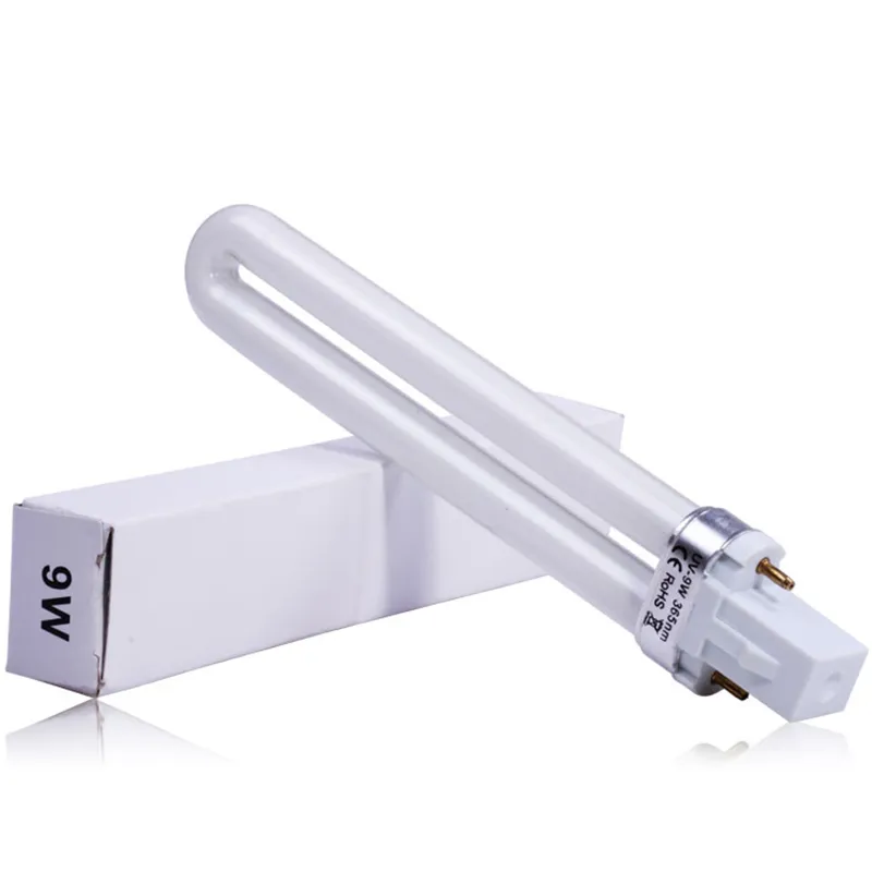 9W electronic UV Lamp Nail Dryers Gel Curing Nail Art UV nail light Bulb