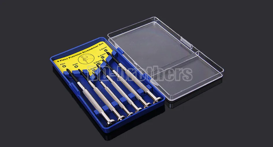 6 in 1 Mini Precision Screwdriver Set Screwdriver Combination Package Decoration Wrist Watch Cell Phone Repair Tools 30set/sets