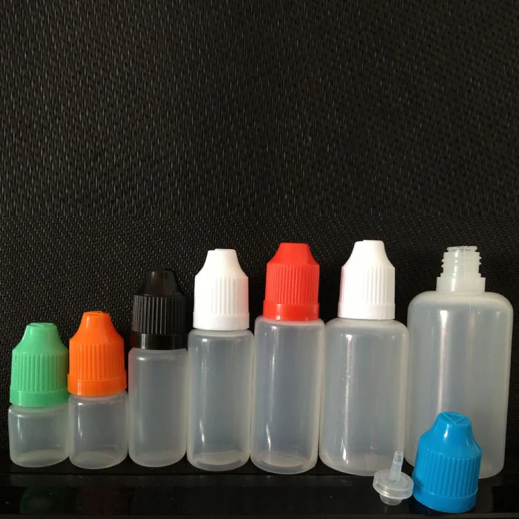 PE 50 ml Dropper 플라스틱 병 Childproof 모자, 50 ml PE 전자 액체 병 50 ml Dropper 병 PE 액체 플라스틱 병 전자 Cig