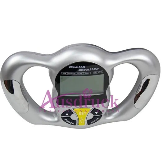 Handheld BMI Tester Hälsovikt Övervakning Body Fat Analyzer LCD Display 5 Kroppstyp Figur