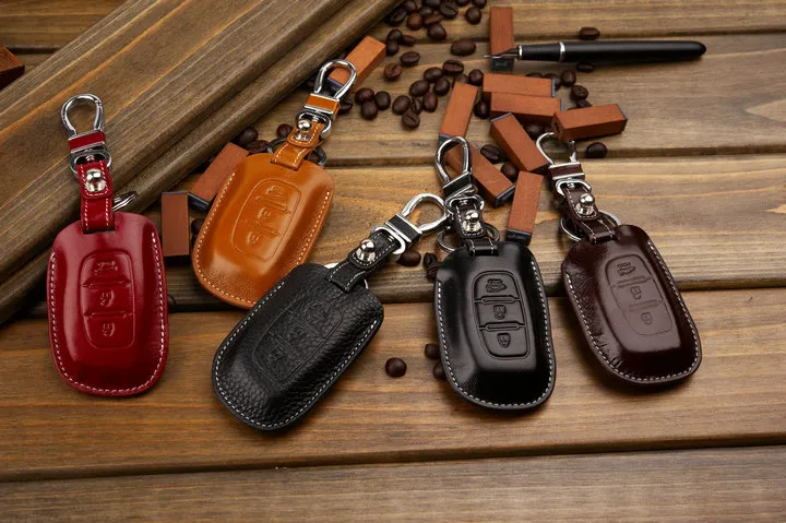 Neue Zink legierung Leder Auto Schlüssel hülle Hülle für Hyundai Tucson  Sonate Fe Creta ix25 ix45