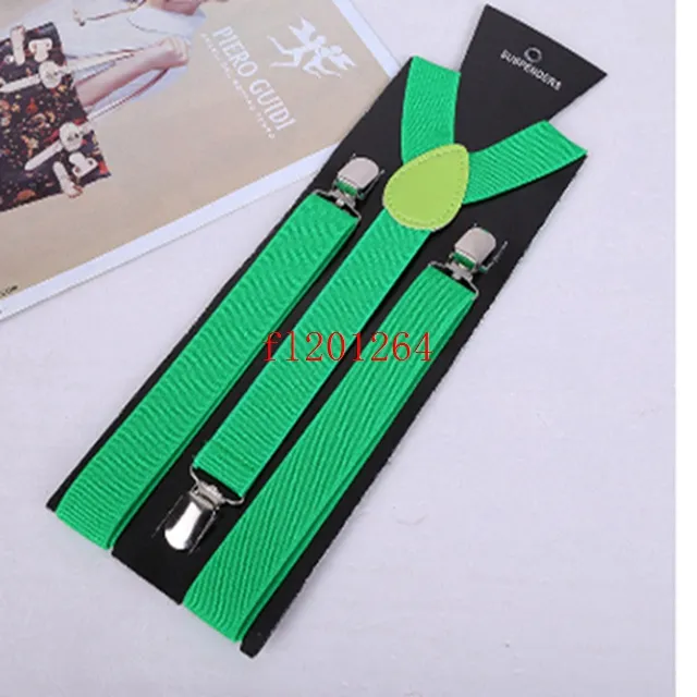 Candy Colors Kids Y-back Suspenders Adjustable Clip on Elastic Braces Children Belt Baby Straps 