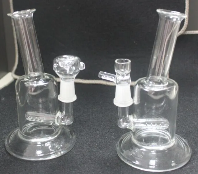 5.5" Mini Bubbler Glass Ash Catcher Inline Percolator Water Pipe Oil Rig Bong Best Quality 10.0MM Joint