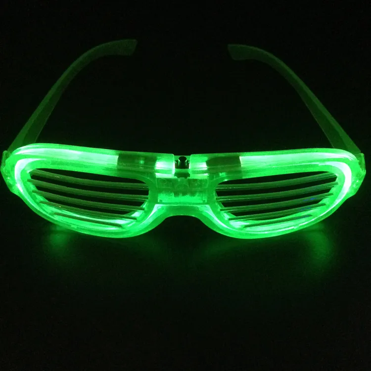 Christmas LED Glasses Flashing Shutters Shape Glasses LED Flash Glasses