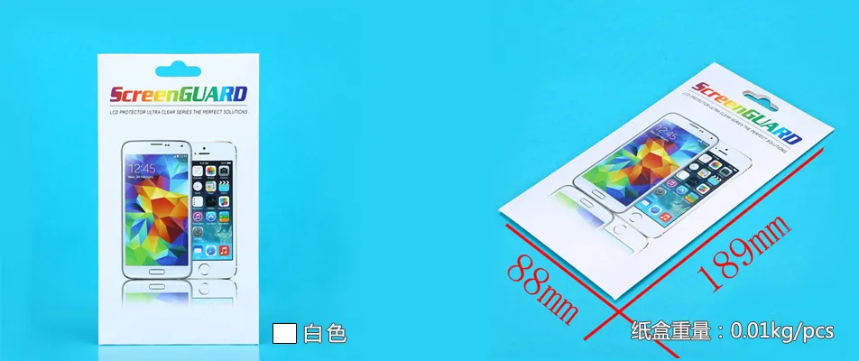 500 шт. Оптовая Пользовательские Красочные Бумажная Упаковка Пакет Розничная Коробка Для iPhone Samsung Закаленный Класс Протектор Экрана