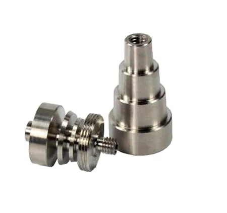 Titanium Nail Domeless Universal Male Vrouw Fit 10mm 14mm 18mm 6in1 voor glazen glazen buis GRATIS