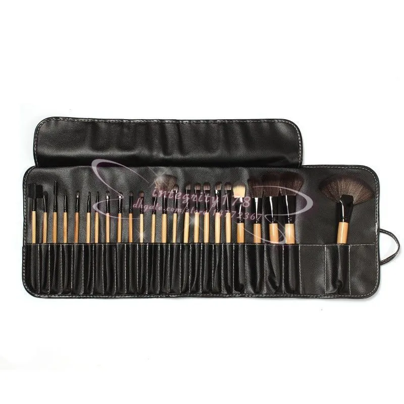 Högkvalitativa Professionella makeupborstar Make Up Cosmetic Brush Set Kit Tool med Retail Soft Case