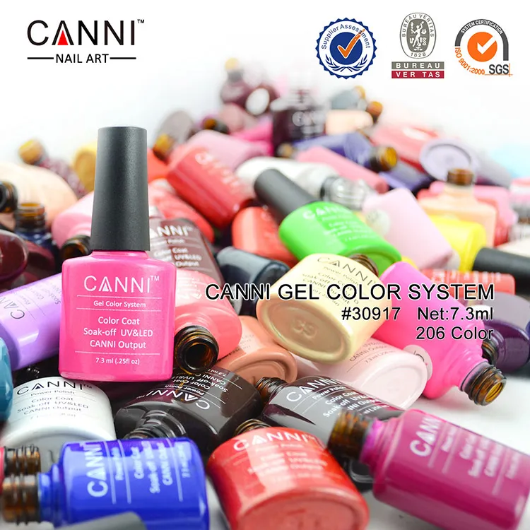 10pcs * 7.3ml CANNI 240 colori vendita calda di alta qualità All'ingrosso della fabbrica inodoro Soak off Nail Gel UV vernice
