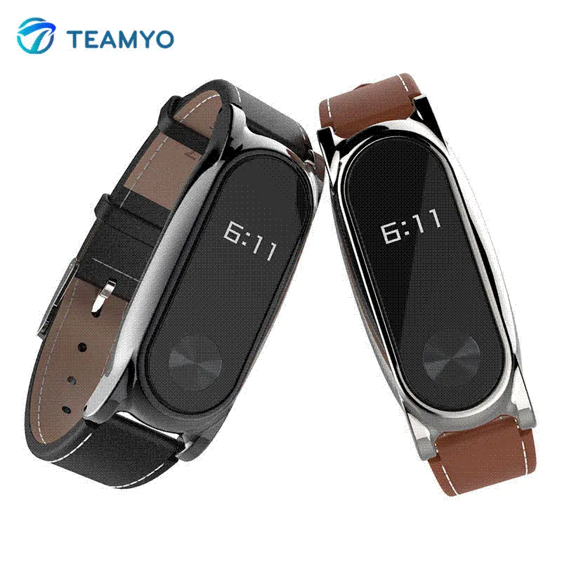 XIAOMI Mi Band Smart Bracelet Leather Replacement Wrist Strap For Xiaomi  Miband/Mi Band 2/Mi Band 1S