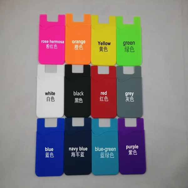 3M Sticker Adhesive Card Holder Wallet Silicone Phone Cell Phone