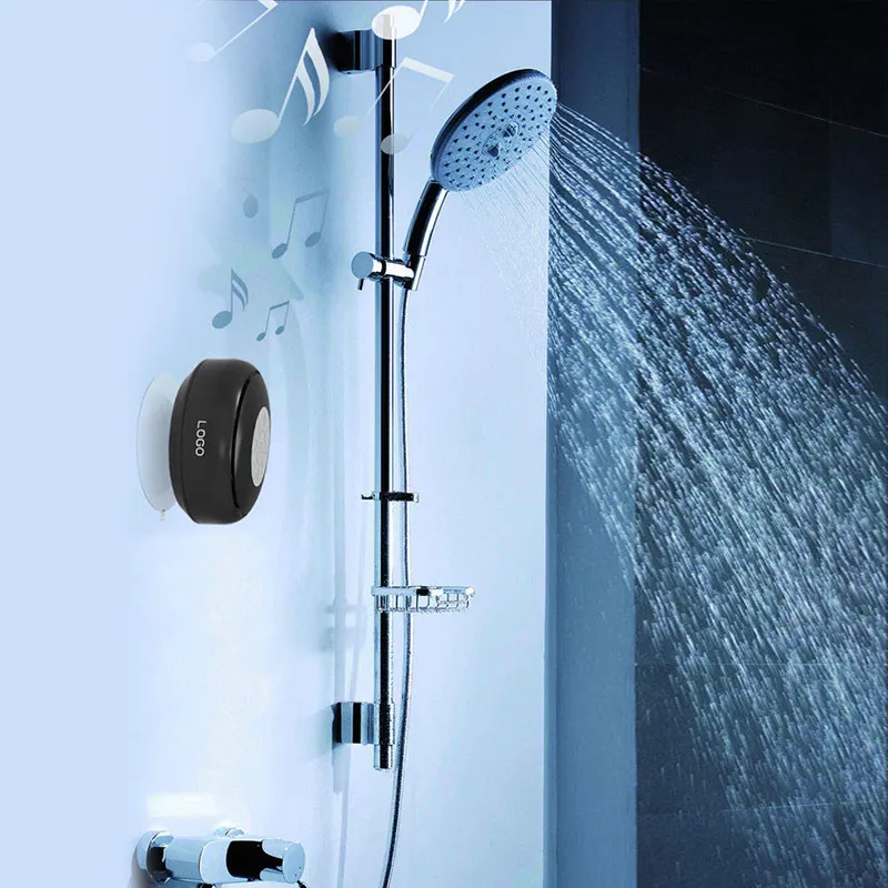 Mode Bluetooth-högtalare Vattentät trådlös dusch Handsfree Mic Sugchuck Högtalare Bilhögtalare Bärbar mini MP3 Super Bass Receive