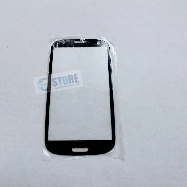 Byte Frontskärmslins Yttre glas för Samsung Galaxy S3 9300, Vit Svart Drop Shipping m