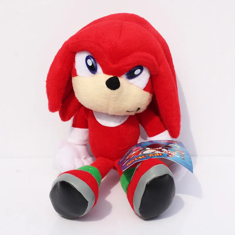 установите новое прибытие Sonic The Hedgehog Sonic Tails Knuckles The Echidna фаршированные плюшевые игрушки с меткой 9 23 см Shippng282j